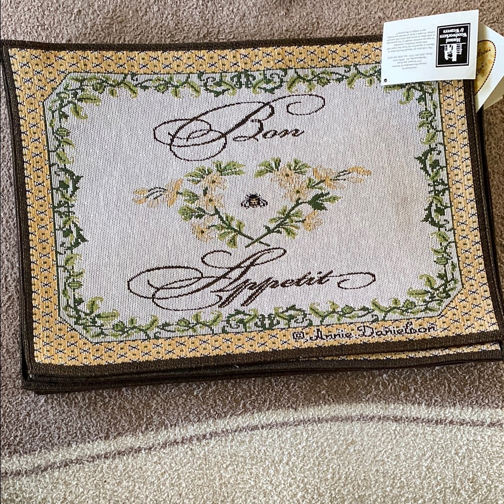 Bon Appetit Tapestry Placemat by Annie Danielson set of 6